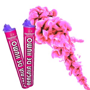 BENGALA DE HUMO ROSA x 2u